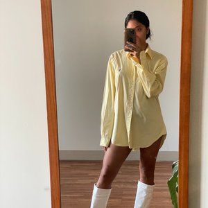 Size 16 classic fit yellow Ralph Lauren button down